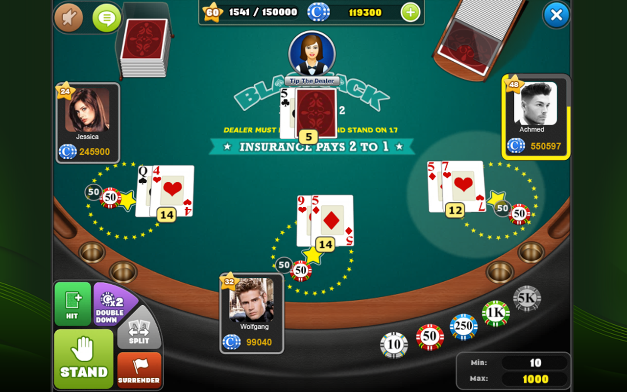 Blackjack Arena - Play online for free | Youdagames.com